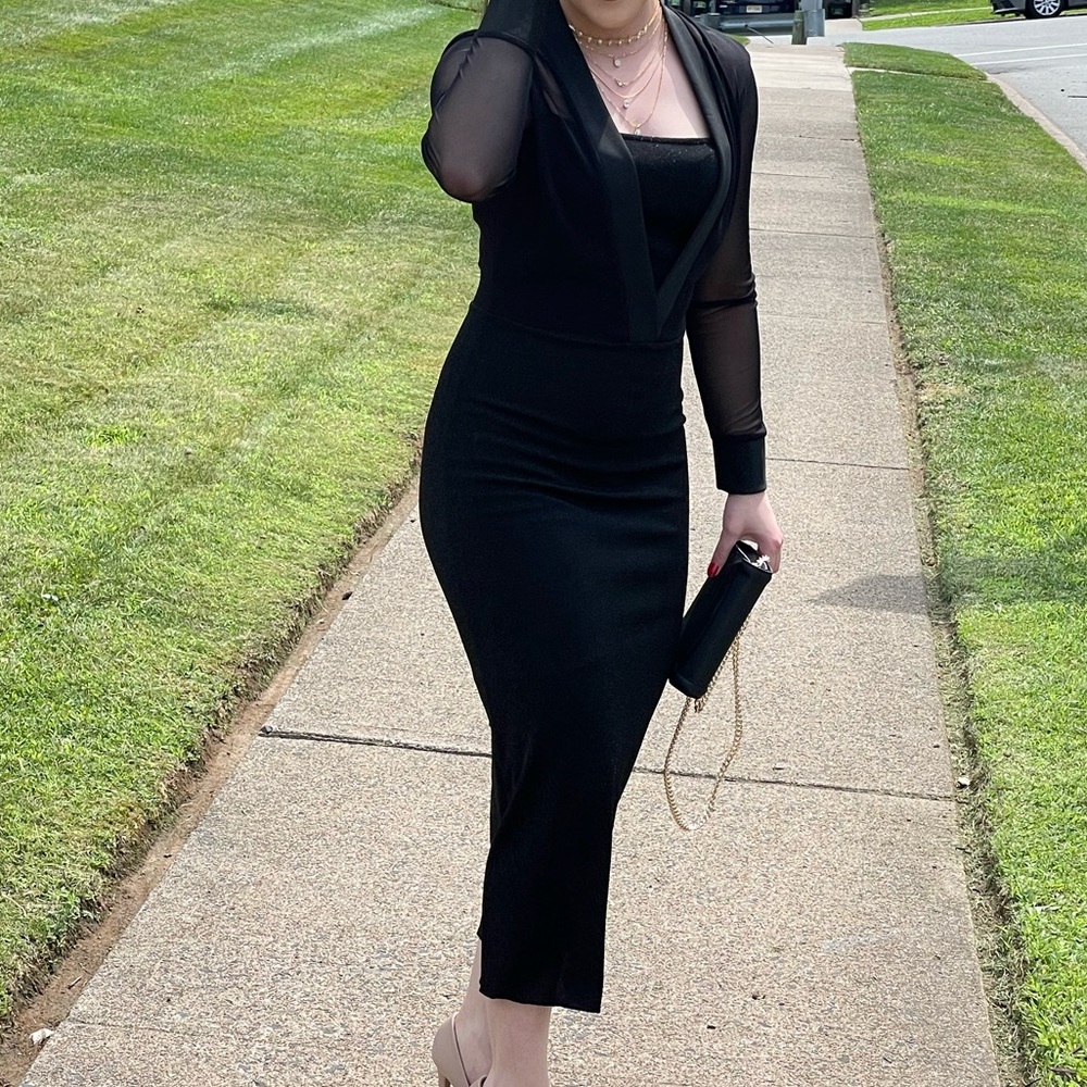 Glitter black dress